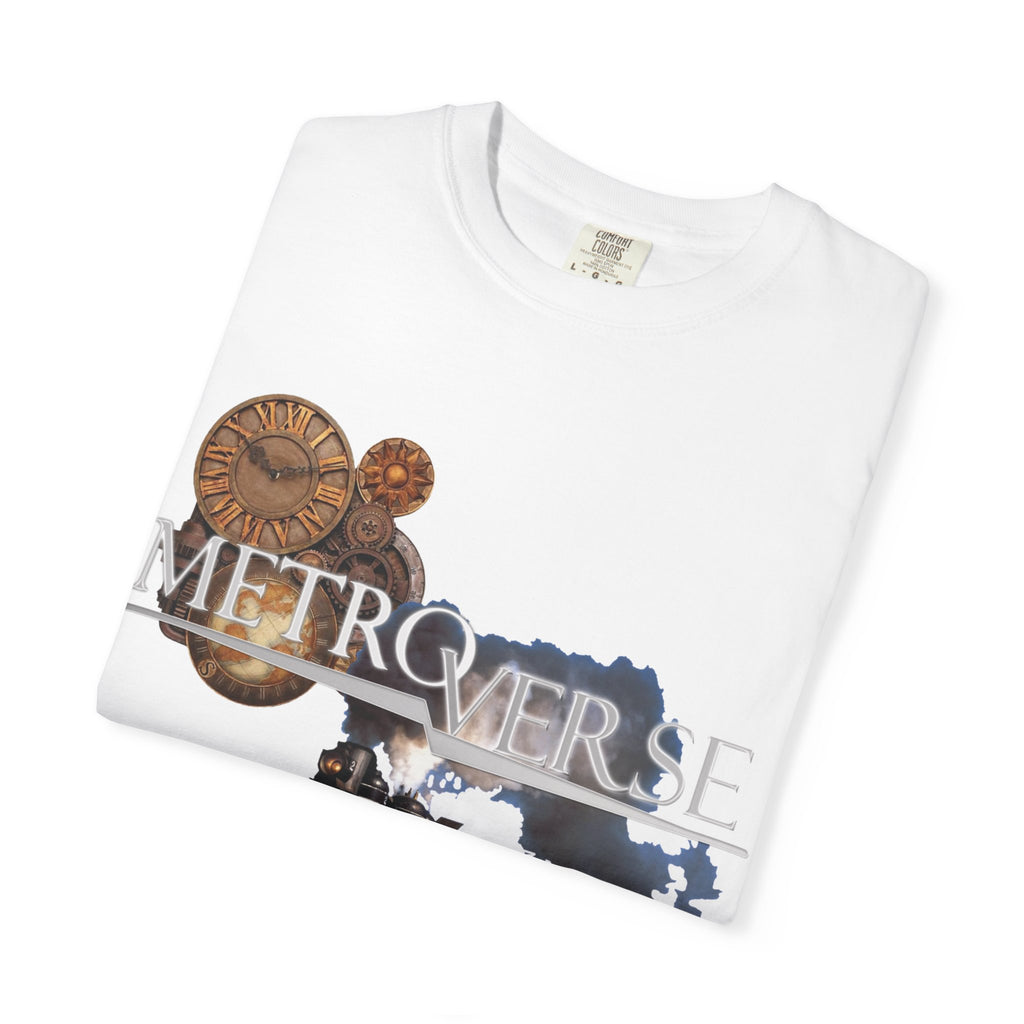 Metroverse Steam Train T-Shirt — Vintage Locomotive Graphic Tee